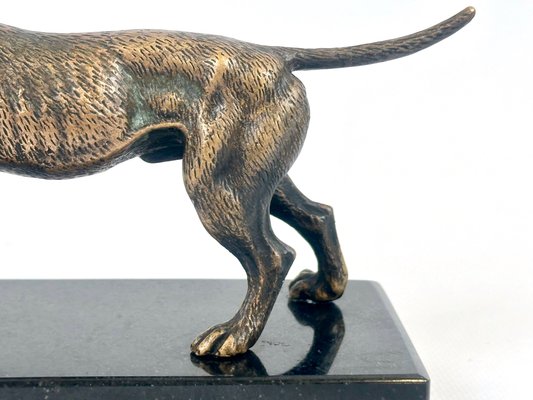 Bronze Pointer Dog Figurine, 20th Century-ZCY-2020328