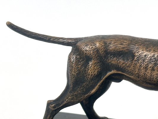 Bronze Pointer Dog Figurine, 20th Century-ZCY-2020328