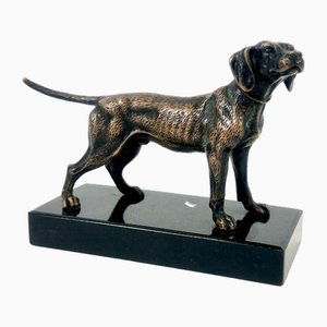 Bronze Pointer Dog Figurine, 20th Century-ZCY-2020328