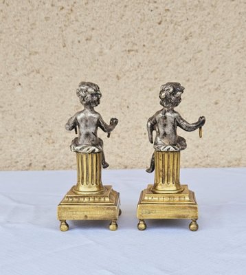 Bronze Putti Pair, 1830, Set of 2-AWH-1746982