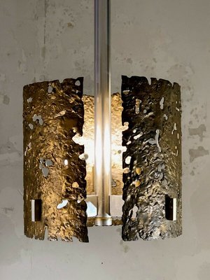 Bronze Sculptural Ceiling Lamp, France, 1970s-NLF-887360