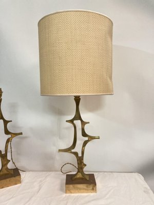 Bronze Sculpture Lamps by Willy Daro, 1970s-VRR-1719450