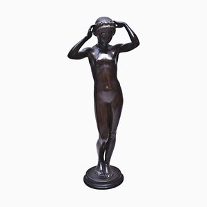 Bronze Sculpture “Nude of Young Woman” by K. Gabriel, 1913-ZCI-751791