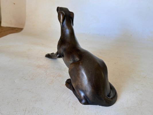 Bronze Sculpture of Dog in Brown Patina, Austria, 1920s-UR-1818825