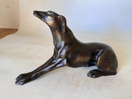 Bronze Sculpture of Dog in Brown Patina, Austria, 1920s-UR-1818825