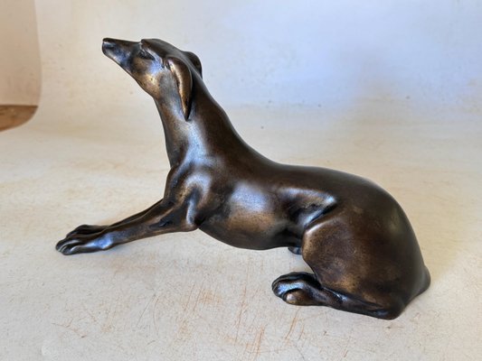 Bronze Sculpture of Dog in Brown Patina, Austria, 1920s-UR-1818825