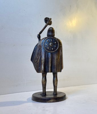 Bronze Sculpture of Lur Playing Viking by Edward Aagaard, 1950s-LCR-1189886