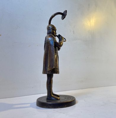 Bronze Sculpture of Lur Playing Viking by Edward Aagaard, 1950s-LCR-1189886