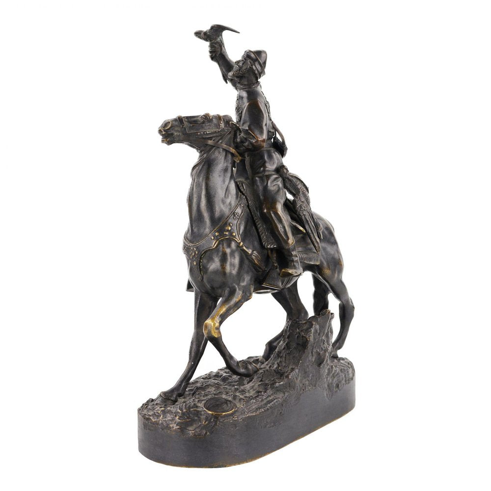 Bronze Sculpture of the Tsars Falconer Model E. Lancer, Russia