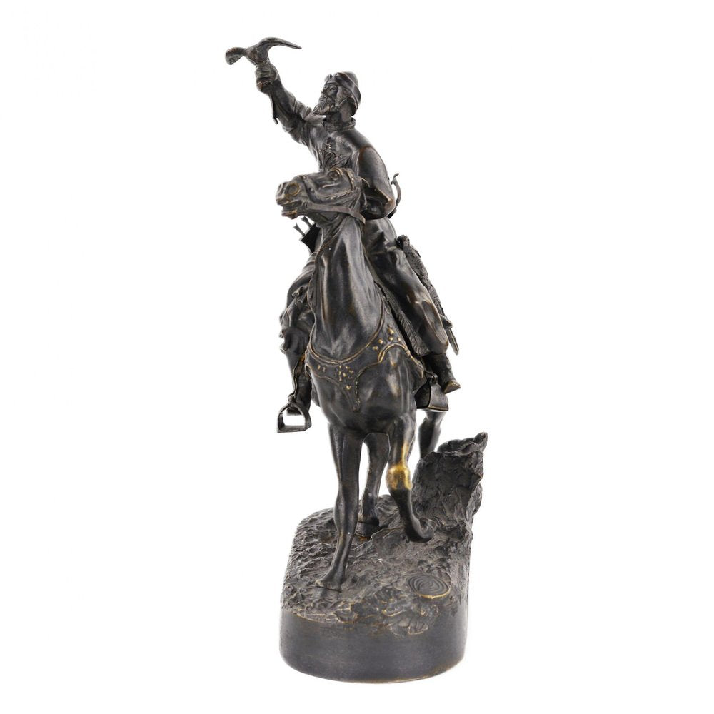 Bronze Sculpture of the Tsars Falconer Model E. Lancer, Russia