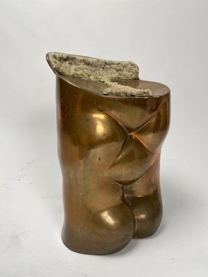 Bronze Sculpture Stool by Novello Finetti for Gavina, 1972-KKZ-1814215