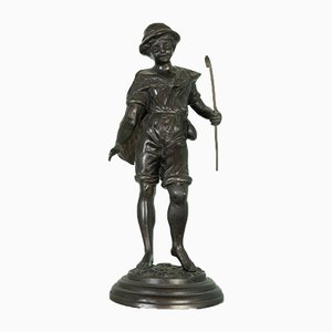 Bronze Statue of Fisherman, 1900s-ZLY-846183