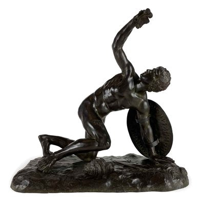 Bronze Statue of Gladiator, 1800s-TBU-2016665