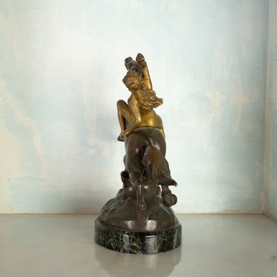 Bronze Statue of Horse with Woman, 1800s-ZLY-846958