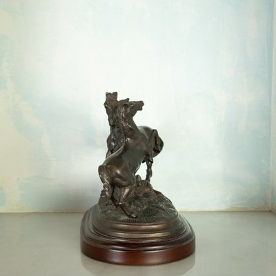 Bronze Statue of Horses, Late 1800s-ZLY-846214