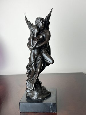 Bronze Statue of Love and Psyche, France, 1930s-YST-1773534