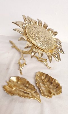 Bronze Sunflower Ashtray, Spain, 1950s-1960s-RGF-1757015