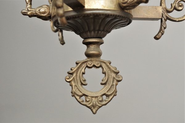 Bronze Suspension Chandelier with Angels, 1960s-KNM-1386383