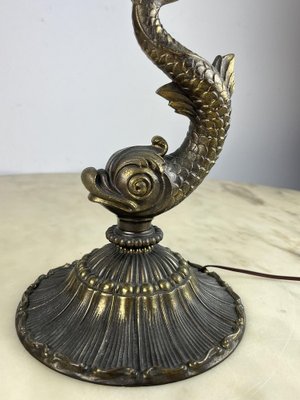 Bronze Table Lamp, Italy, 1950s-YST-1758257