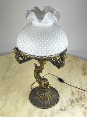 Bronze Table Lamp, Italy, 1950s-YST-1758257