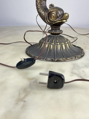 Bronze Table Lamp, Italy, 1950s-YST-1758257