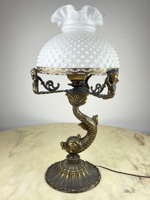 Bronze Table Lamp, Italy, 1950s-YST-1758257