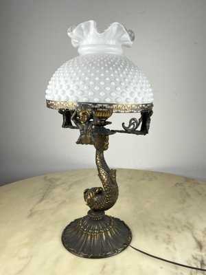 Bronze Table Lamp, Italy, 1950s-YST-1758257