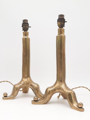 Bronze Table Lamps by E. Garouste & M. Bonetti, 1980, Set of 2-NJJ-1721326