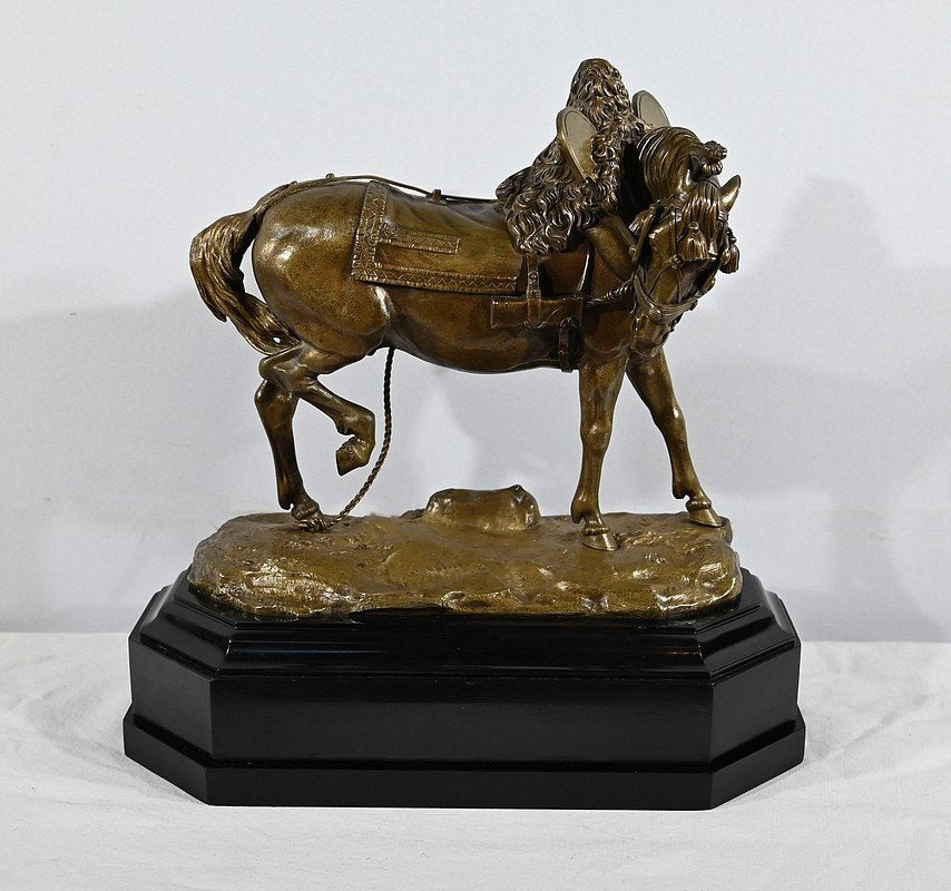 Bronze The Draft Horse by T. Gechter, 1841