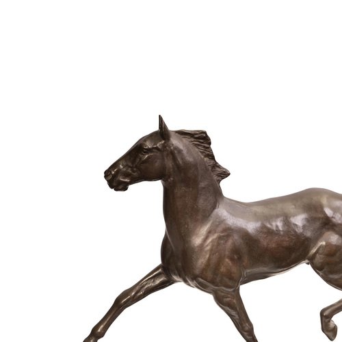 Bronze Trotting Horse by Albert Hinrich Hussmann