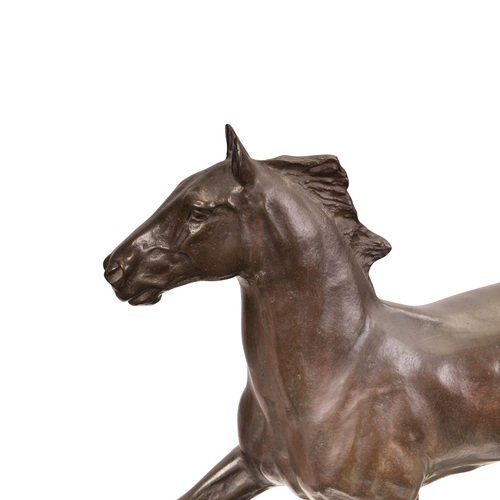 Bronze Trotting Horse by Albert Hinrich Hussmann