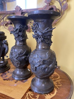 Bronze Vases, 1850s, Set of 2-TEP-1288694