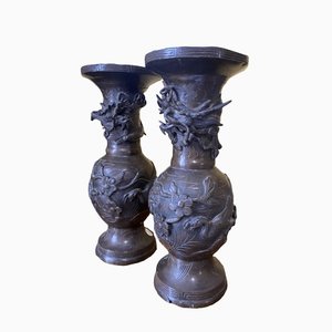 Bronze Vases, 1850s, Set of 2-TEP-1288694