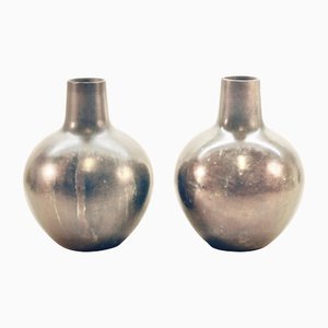 Bronze Vases from Bäckströms, Malmö, Sweden, Set of 2-HYQ-1226393