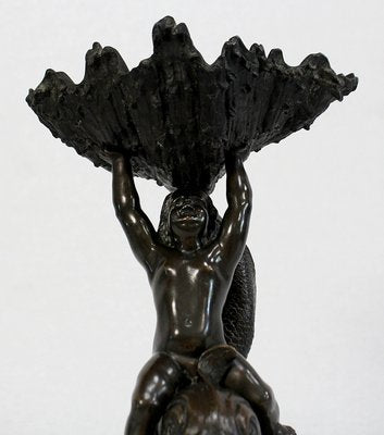 Bronze Vide-Poche Depicting Child and Dolphin, Early 1800s-RVK-1007681