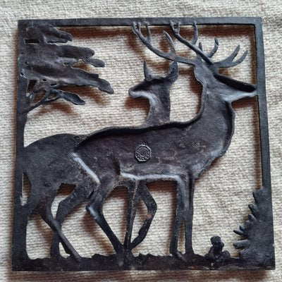 Bronze Wall Plaque by Hans Harders-GSF-1785553