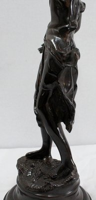 Bronze Woman with Torch by Rousseau, Late 19th Century-RVK-1060328