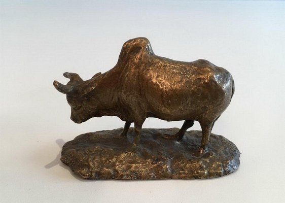 Bronze Zebu Statue, 1880s-BA-658437