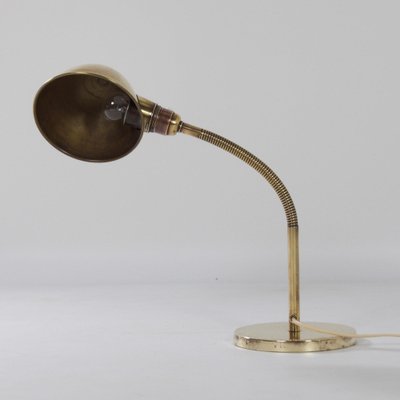 Bronzed Copper Model No. 15 Desk Lamp by H. Busquet for Hala, 1930s-ZT-1297597