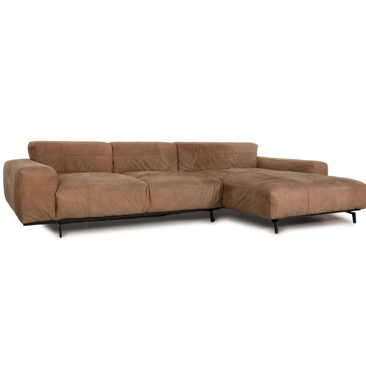 Brow Leather Sofa Corner Sofa by Tommy M for Machalke