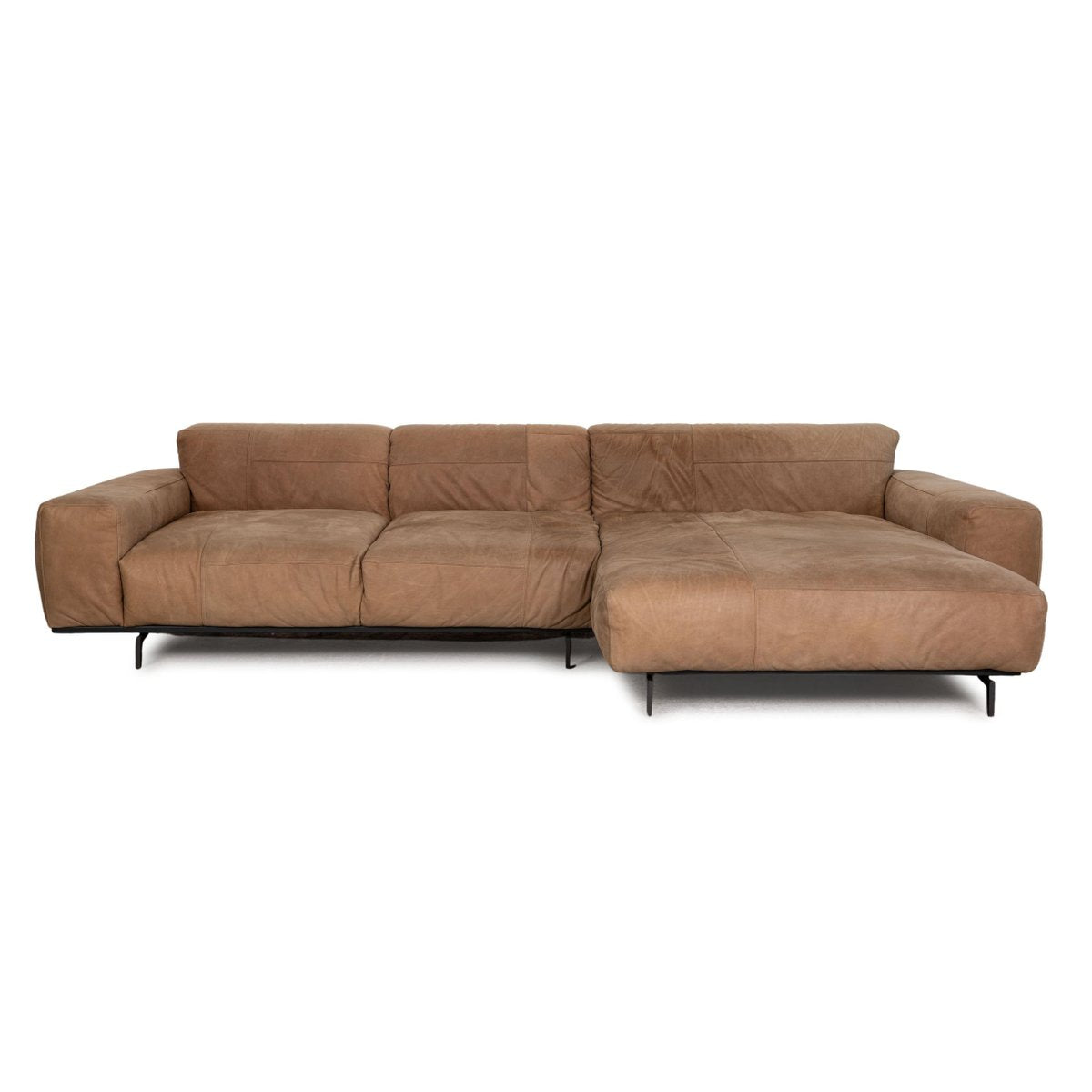 Brow Leather Sofa Corner Sofa by Tommy M for Machalke