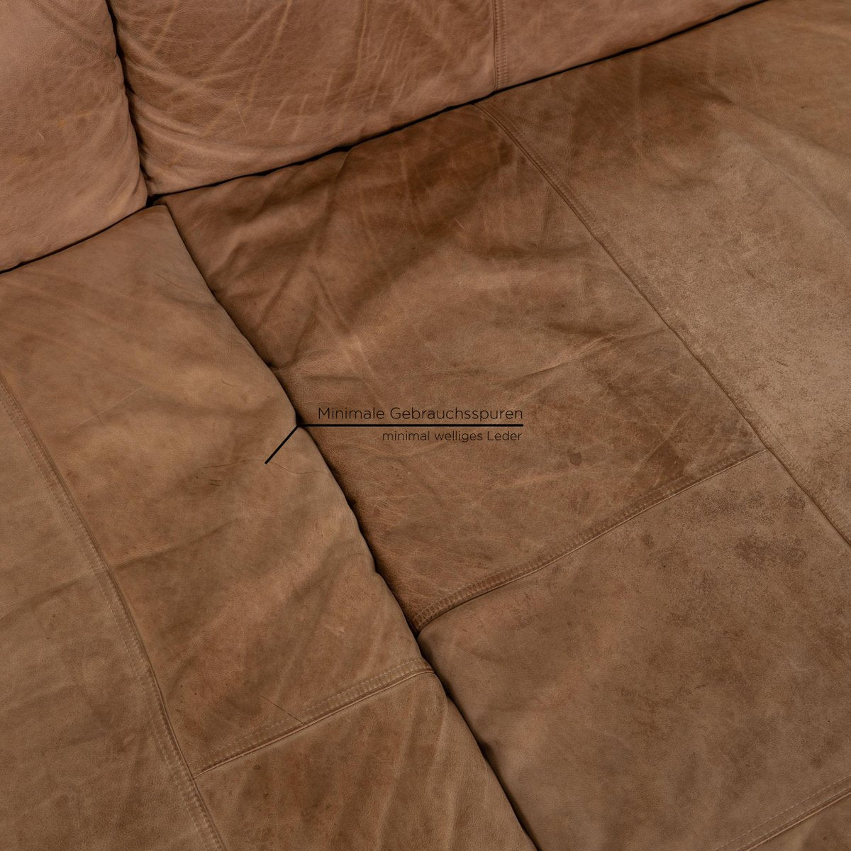 Brow Leather Sofa Corner Sofa by Tommy M for Machalke