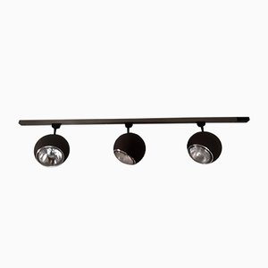 Brown 3-Spotlight Strip Ceiling Lamp from Hoffmeister Leuchten, 1970s-HOI-869099