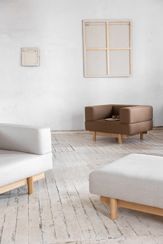 Brown Alchemist Two-Seater Sofa by etc.etc. for Emko