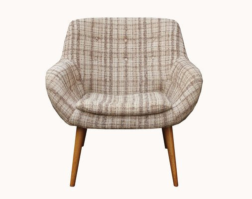 Brown Beige Club Chair, 1950s-PF-690026