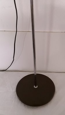 Brown, Black & Chrome Metal Adjustable Floor Lamp, 1980s-HOI-862249