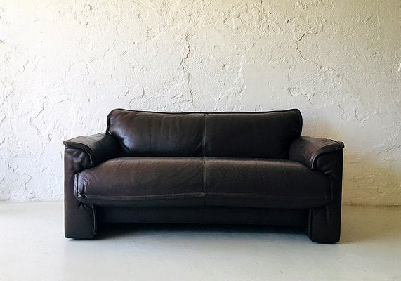 Brown Buffalo Leather Sofa, 1970s-PW-2022864