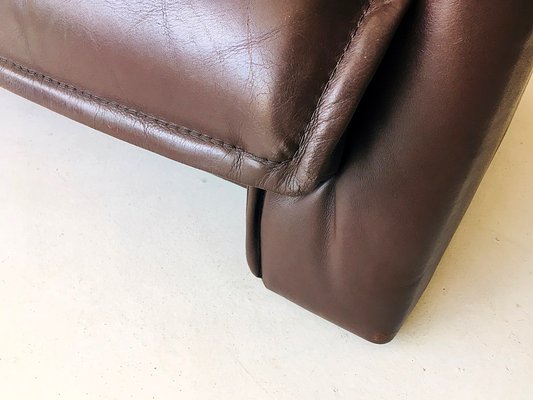 Brown Buffalo Leather Sofa, 1970s-PW-2022864