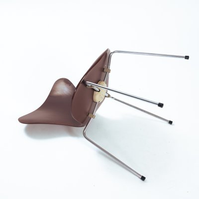 Brown Butterfly 3107 7 Series Chairs from Fritz Hansen, 1960s, Set of 5-NQU-1368556