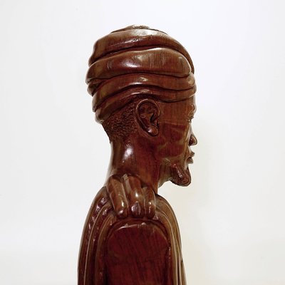 Brown Carved hardwood Bust-NYF-2018828